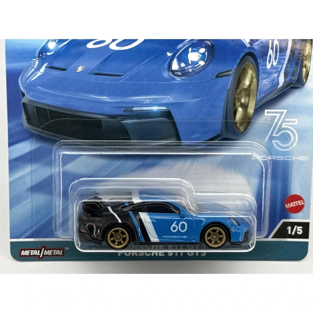Hot Wheels Speed Machines Porsche 911 GT3 Diecast Car Scale Blue Metal New Chase